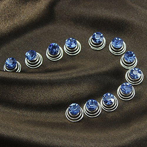 Newstarfactory Hair Accessories Rhinestones Hair Spirals Clips For Women Pack of 24