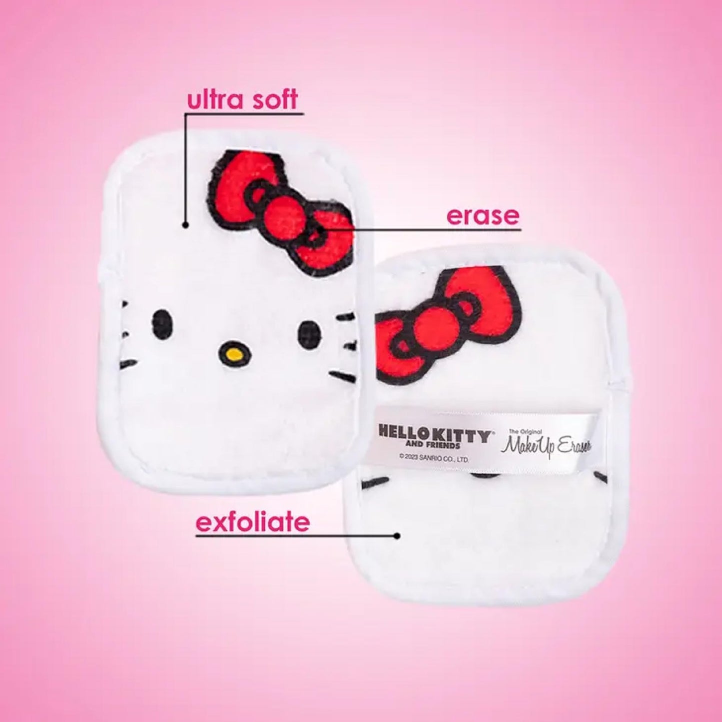 The Original MakeUp Eraser, 7-Day Set, Erase All Makeup With Just Water, Including Waterproof Mascara, Eyeliner, Foundation, Lipstick, Sunscreen, and More! (Hello Kitty and Friends), 7ct.