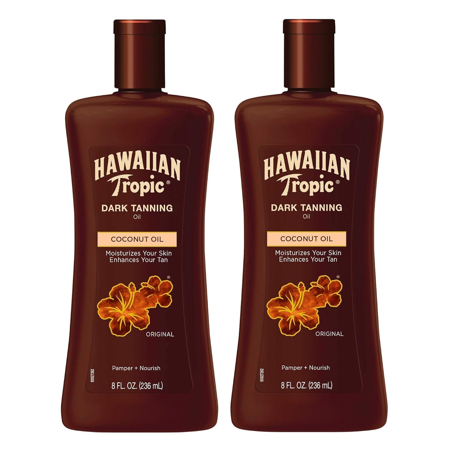 Hawaiian Tropic Dark Tanning Oil Original 8 oz (Pack of 2)