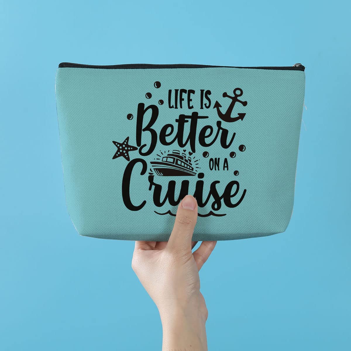 Azteoiz Cruise Accessories Cruise Gifts Makeup Bag Gifts for Cruise Lovers Summer Vacation Cruise Trip Weekend Gift Birthday Christmas Thanksgiving Retirement Gifts for Friends Female