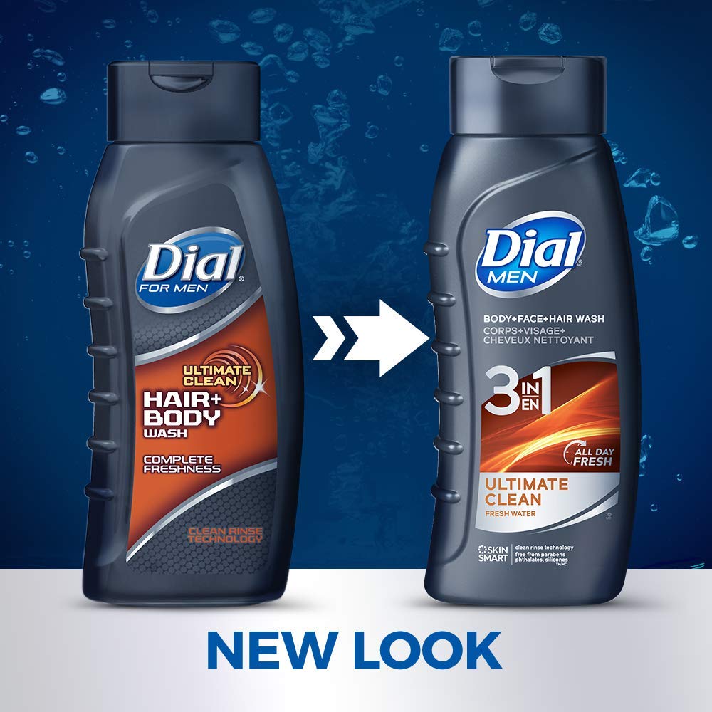 Dial for Men Body Wash, Hair + Body, 16 Fl. Oz - 2 pk