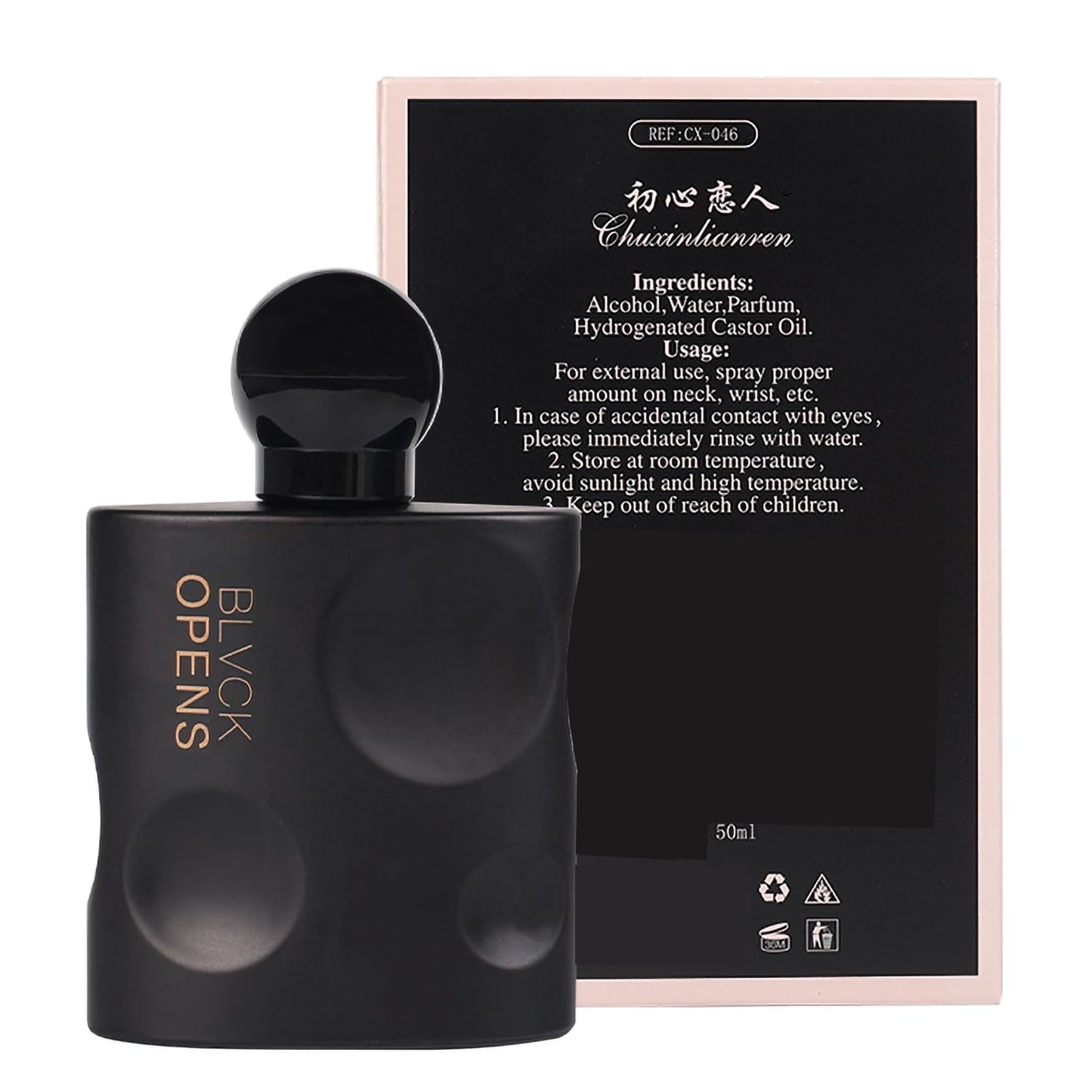 Prgkitcjfh First Love Black Ah Ah Ah Ah Black Opium Lady perfume lasting light perfume 50ML perfume