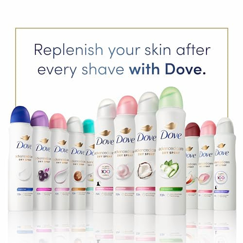 Dove Advanced Care Antiperspirant Deodorant Spray Powder Soft Pack of 12 to help skin barrier repair after shaving 72hour antiperspirant deodorant for soft underarms with boosted ceramide levels 3.8oz