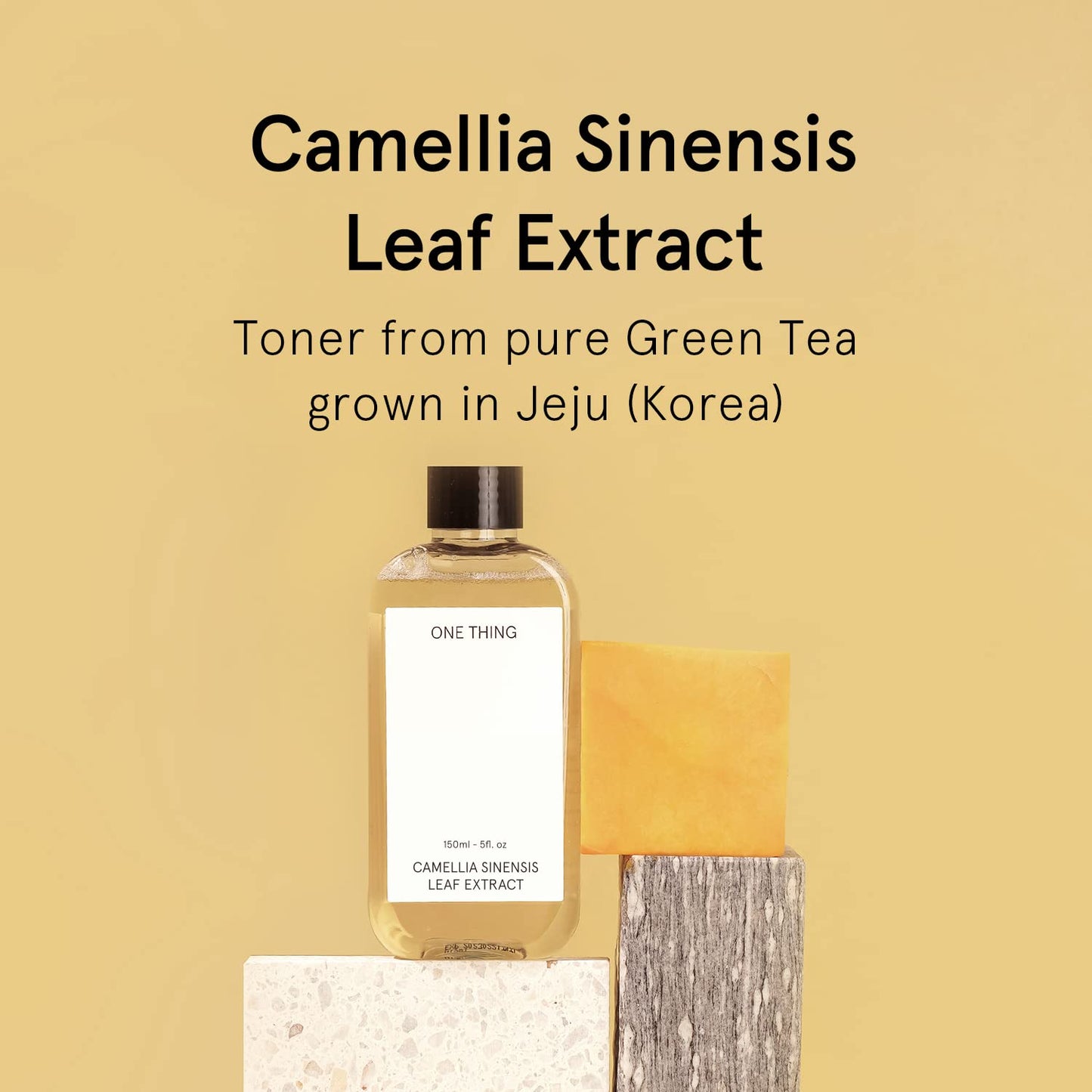 ONE THING Camellia Sinensis Leaf Extract Toner 5.07 Fl Oz | Green Tea Hydrating Soothing Facial Extracto for Sensitive Oily Dehydrated Acne Prone Skin, Glowy Dewy Radiant Glass | Korean Skin Care