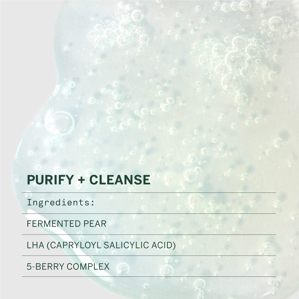 FACETORY Urban Calm Purifying Gel Facial Cleanser - Hydrating Face Wash with Fermented Pear & Capryloyl Salicylic Acid LHA - Gentle Exfoliating Foam Cleansing Gel for All Skin Types