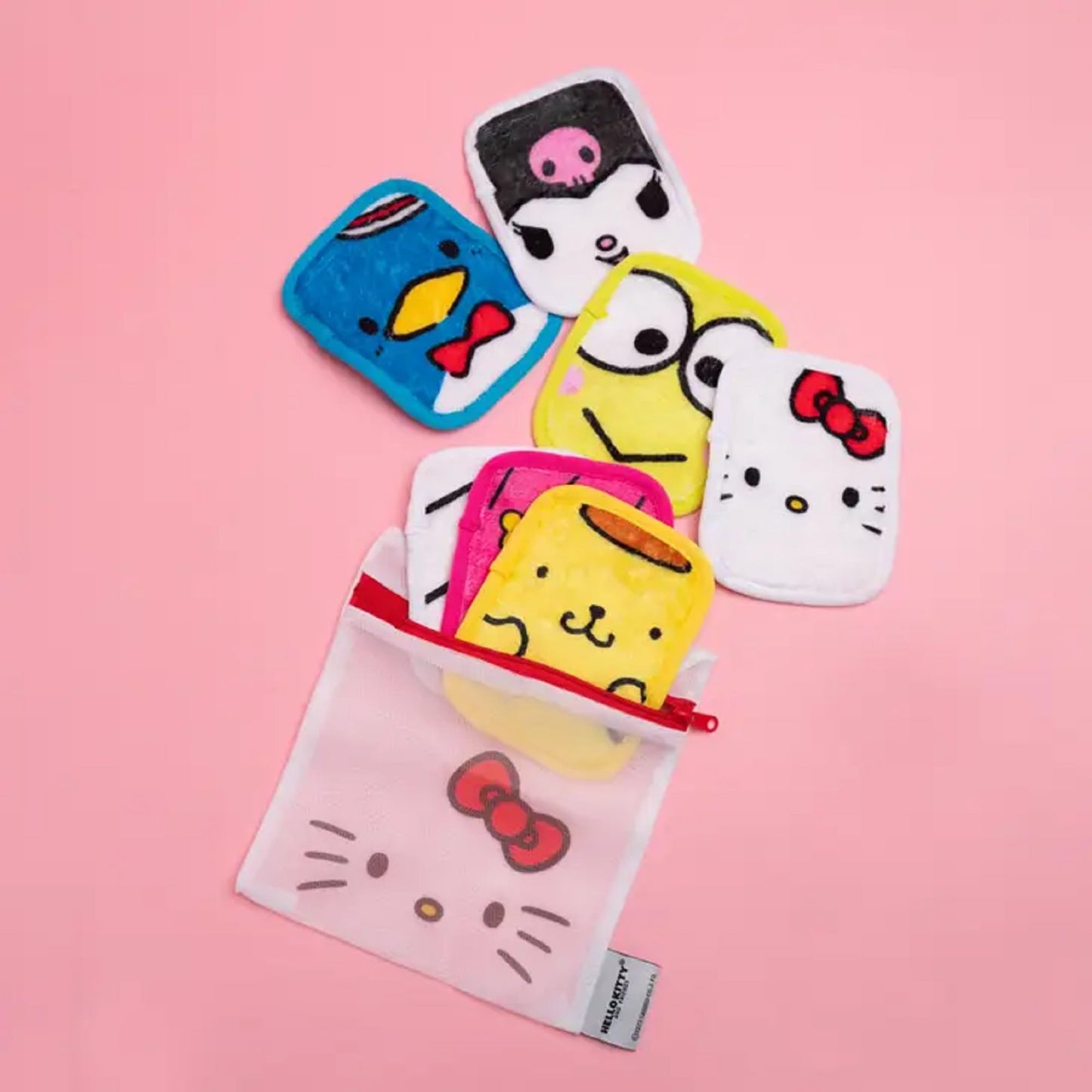 The Original MakeUp Eraser, 7-Day Set, Erase All Makeup With Just Water, Including Waterproof Mascara, Eyeliner, Foundation, Lipstick, Sunscreen, and More! (Hello Kitty and Friends), 7ct.