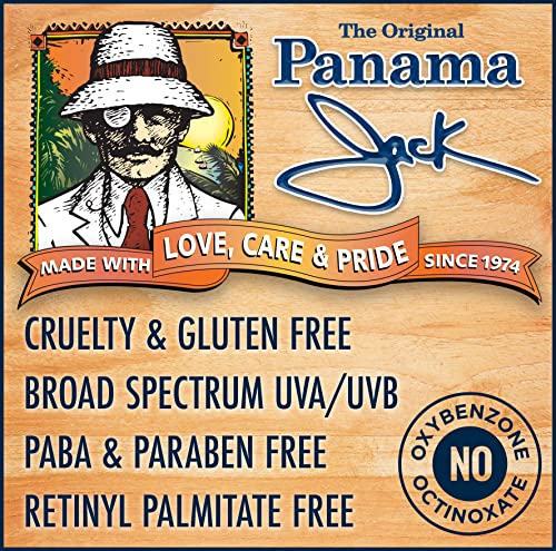 Panama Jack Sunscreen Suntan Lotion - SPF 15, Broad Spectrum UVA/UVB Protection, PABA, Paraben, Gluten & Cruelty Free, 6 FL OZ (Pack of 6)