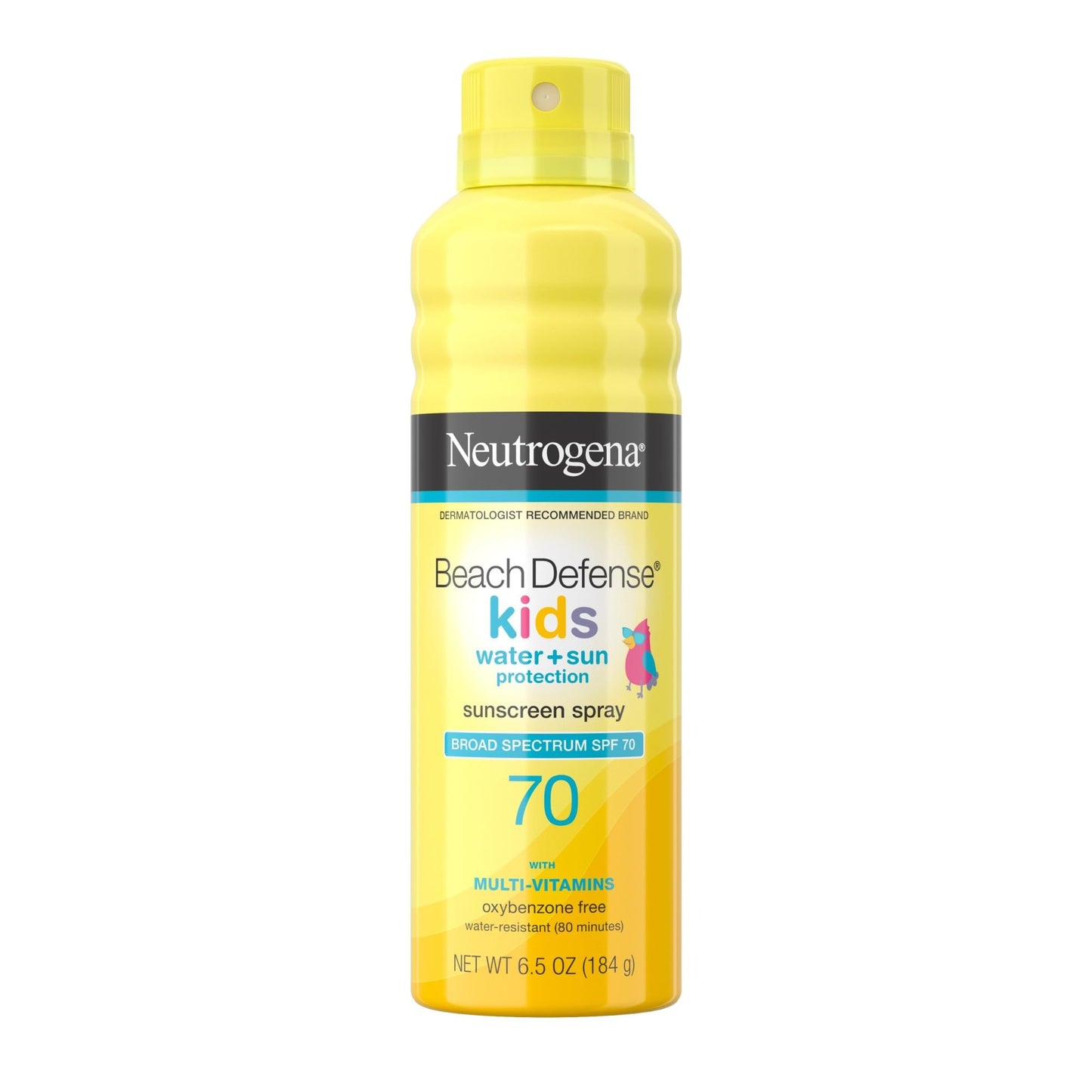 Neutrogena Beach Defense Kids Sunscreen Spray Broad Spectrum SPF 70, 6.5 Oz