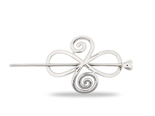 HAQUIL Viking Hair Accessories Antique Viking Celtic Knot Celtic HairPins Clip Silver Hair Sticks Irish Hair Decor For Long Hair Jewelry