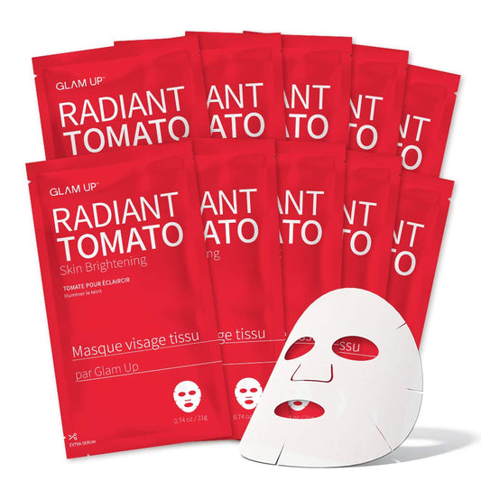 GLAM UP Sheet mask Soothing Radiant Tomato (10 sheets)