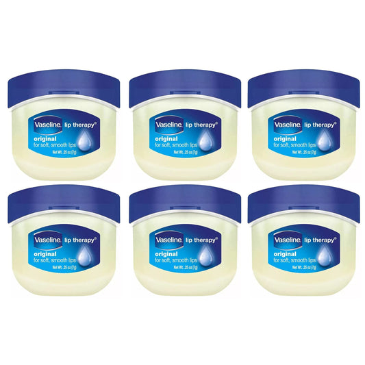 Vaseline Lip Therapy, Original 0.25 oz (Pack of 6)