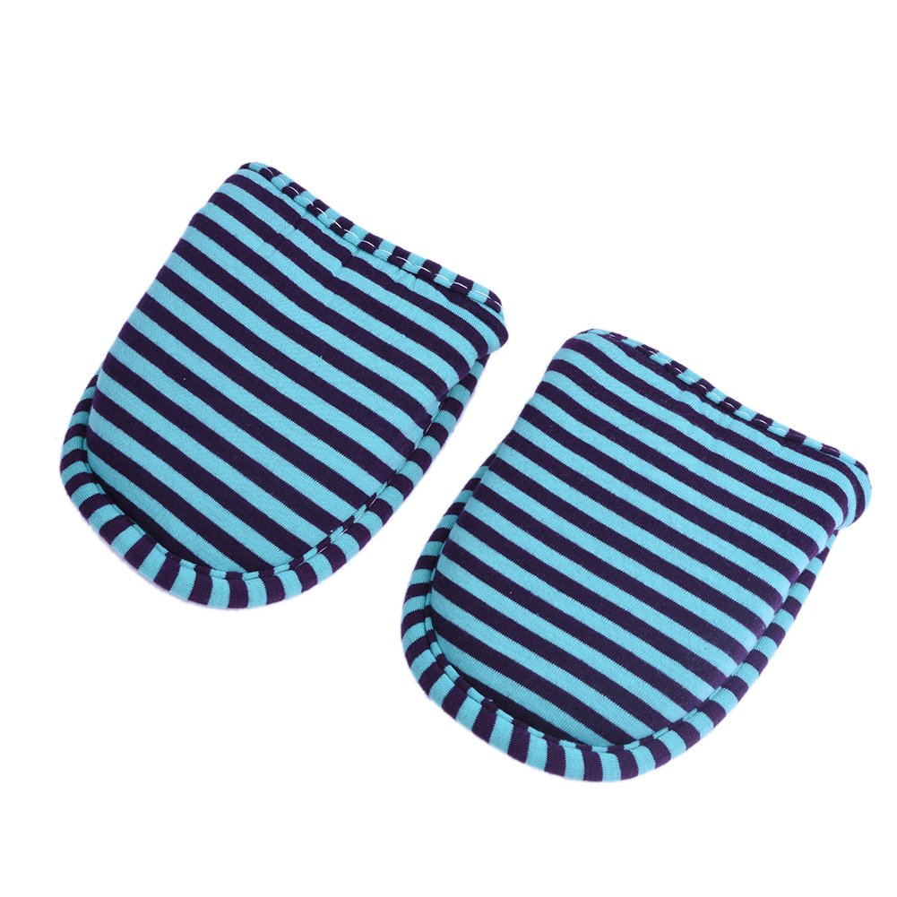 VGEBY1 Hotel Shoes. Non-Slip Foldable Indoor Slippers Cotton House Shoes with a Storage Bag for Hotel, Spa, Salon,Travel (men-cyan)