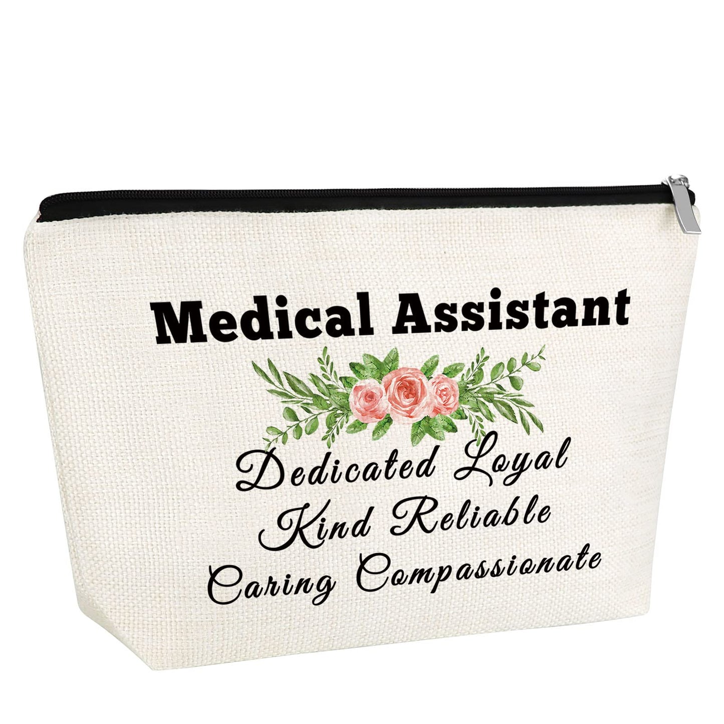 Gfhzdmf Medical Assistant Gift Thank You Gift for Medical Assistant Women Makeup Bag Thanksgiving Christmas Gift for Doctor Assistant Gift for Medical Assistant Nurse Cosmetic Bag MA Gift for Nurses