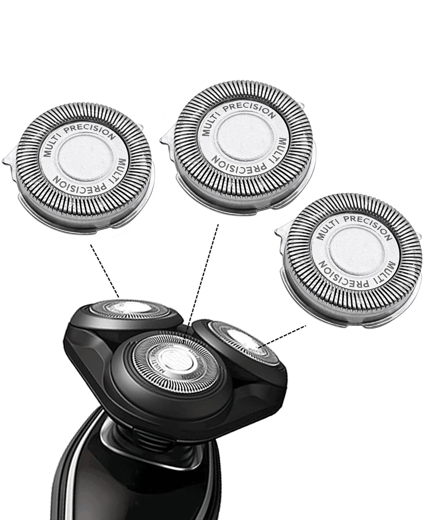 9Pcs SH50 Replacement Heads with one cleaning brush fits for Philips Norelco Shaver Series 5000,men's electric shaver replacement heads(New upgrade)