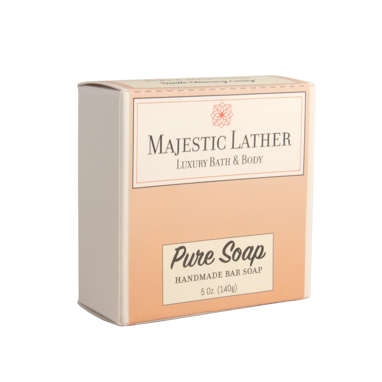 Majestic Lather Unscented Sensitive Skin Natural Luxury Pure Soap Bar for Face & Body. Cleanse, Nourish & Moisturize. Cold Process. Raw Soap. Made in the USA. 5.0 Oz