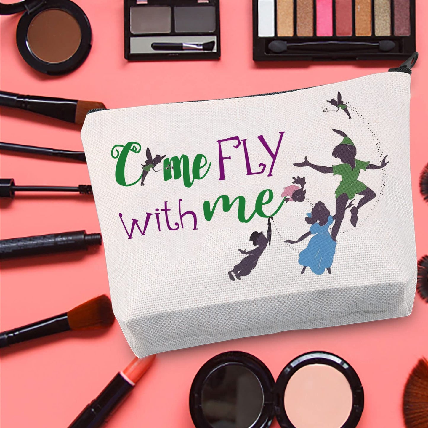 LEVLO Pan Fans Cosmetic Bag Pan Movie Fans Gift Come Fly With Me Makeup Zipper Pouch Bag (Come Fly With Me)