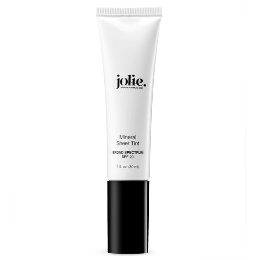 Jolie Mineral Sheer Tint SPF 20 Oil Free - Face Tinted Moisturizer - Hydration - Coverage - Makeup - Mineral Formula - Vegan (Cameo Glow)