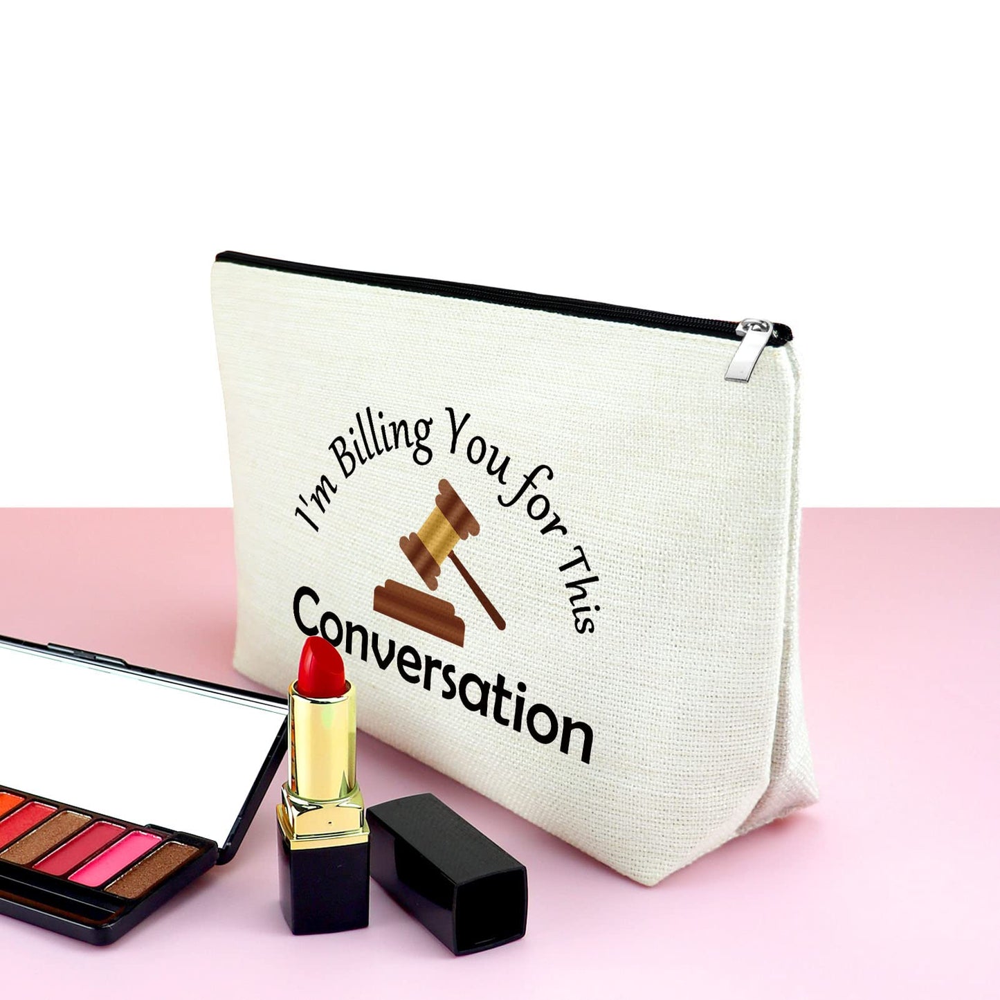 Lawyer Gifts for Women Makeup Bag Graduation Gift for Future Lawyer Cosmetic Bag Gifts for Future Lawyers Female Attorney Prosecutor Counsel Paralegal Law Student Travel Pouch Law School Supplies