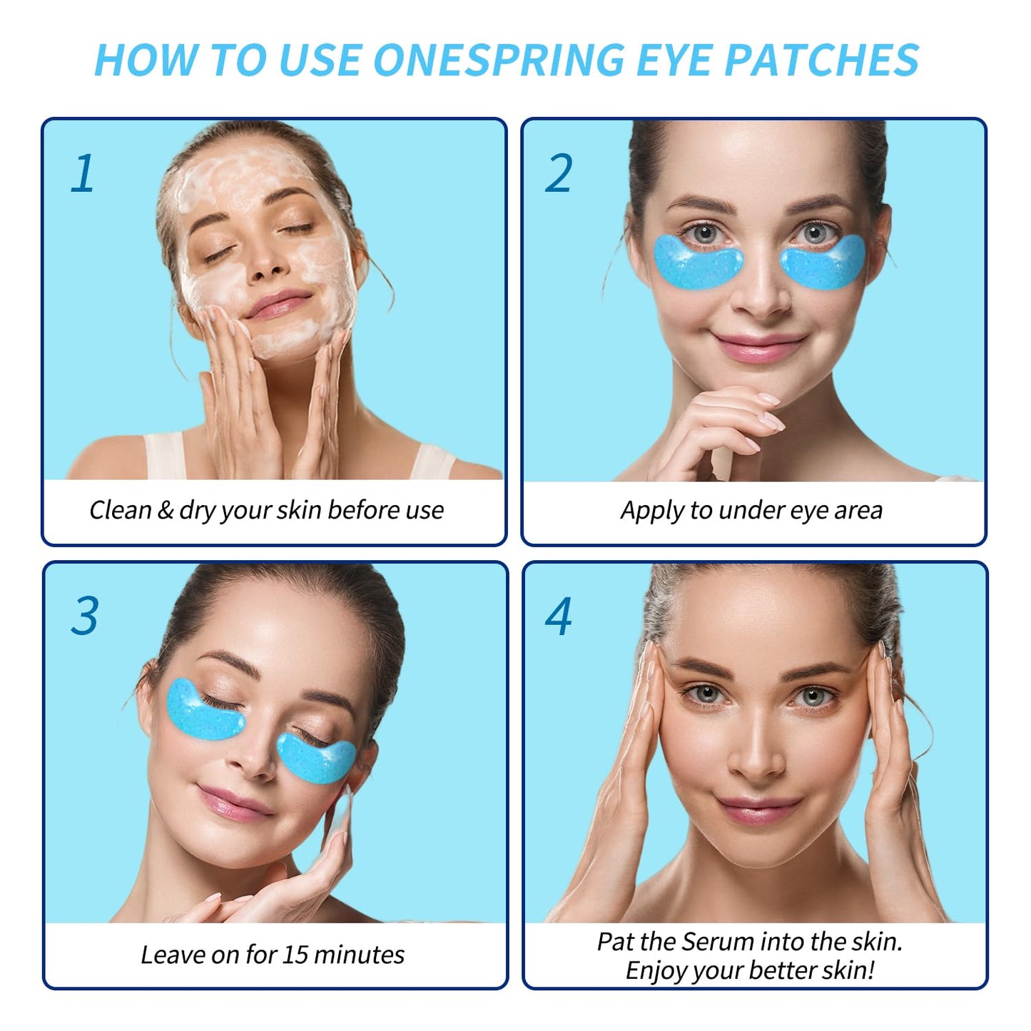 Under Eye Patches for Puffy Eyes - 24 Pairs Retinol Collagen Eye Gel Pads, Reduce Wrinkles, Puffy Eyes, Eye Bags - Eye Mask Skincare, Anti Aging & Face Moisturizer