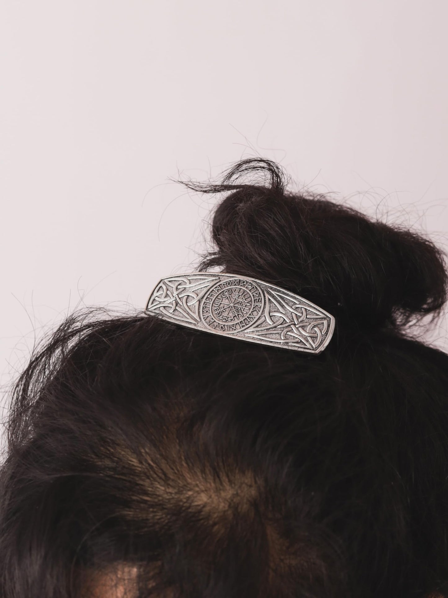 HAQUIL Viking Vintage Helm of Awe Hairpin Barrette Long Hair Braids Barrettes