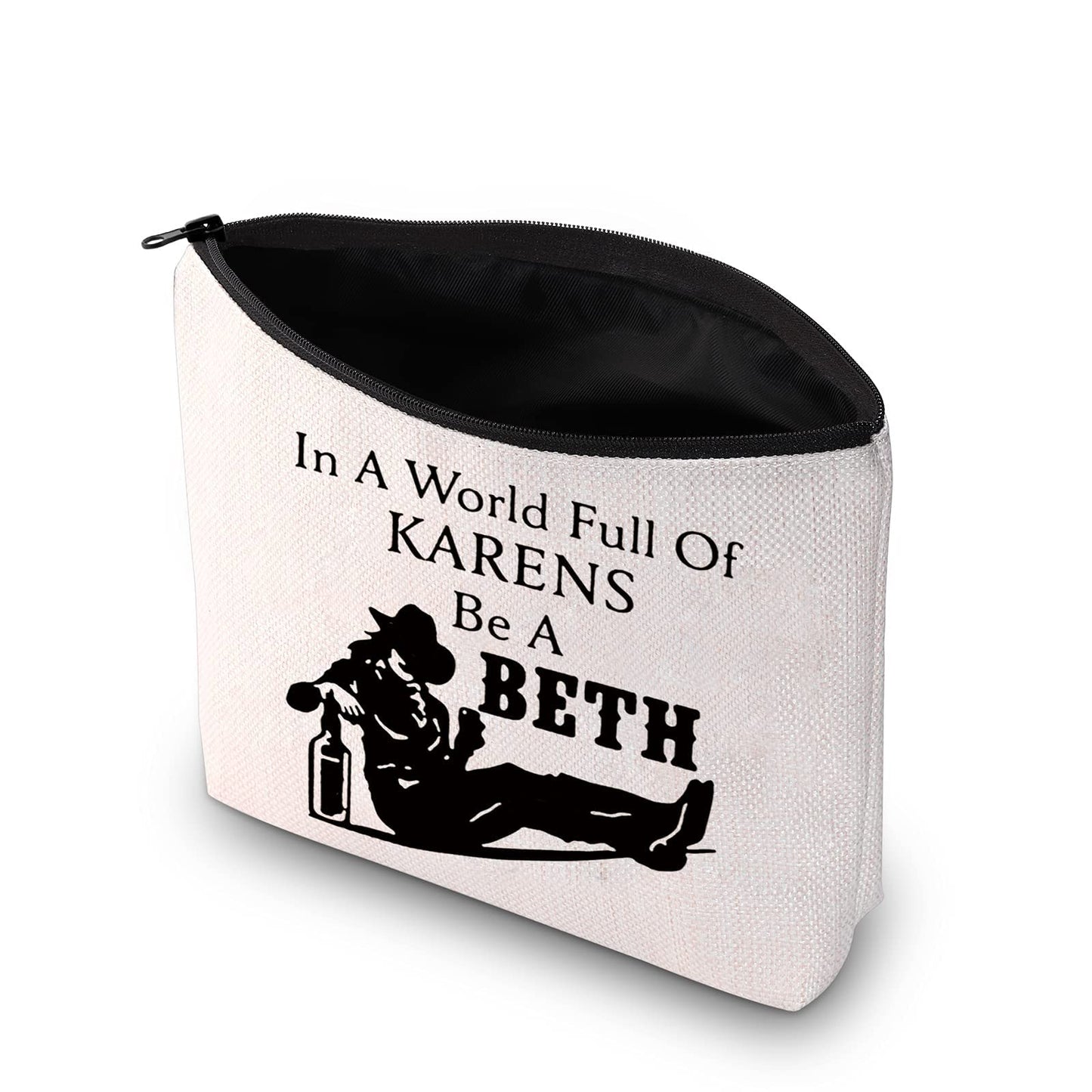 MEIKIUP TV Show Fans Gift Beth Dut ton Gift Fandom Travel Case In A World Full of K Be A Beth (Be A Beth Bag)