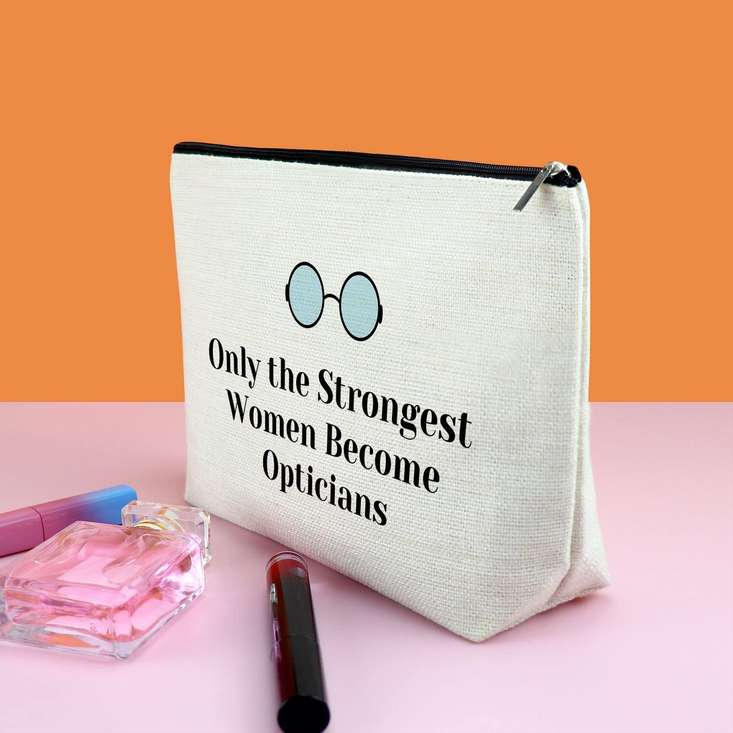 Thank You Gift for Optometrist Opticians Makeup Bag Gift for Eye Doctor Female Optometrist Graduation Thanksgiving Christmas Labor Day Gifts for Eye Doctor Ophthalmologist Assistant Travel Pouch