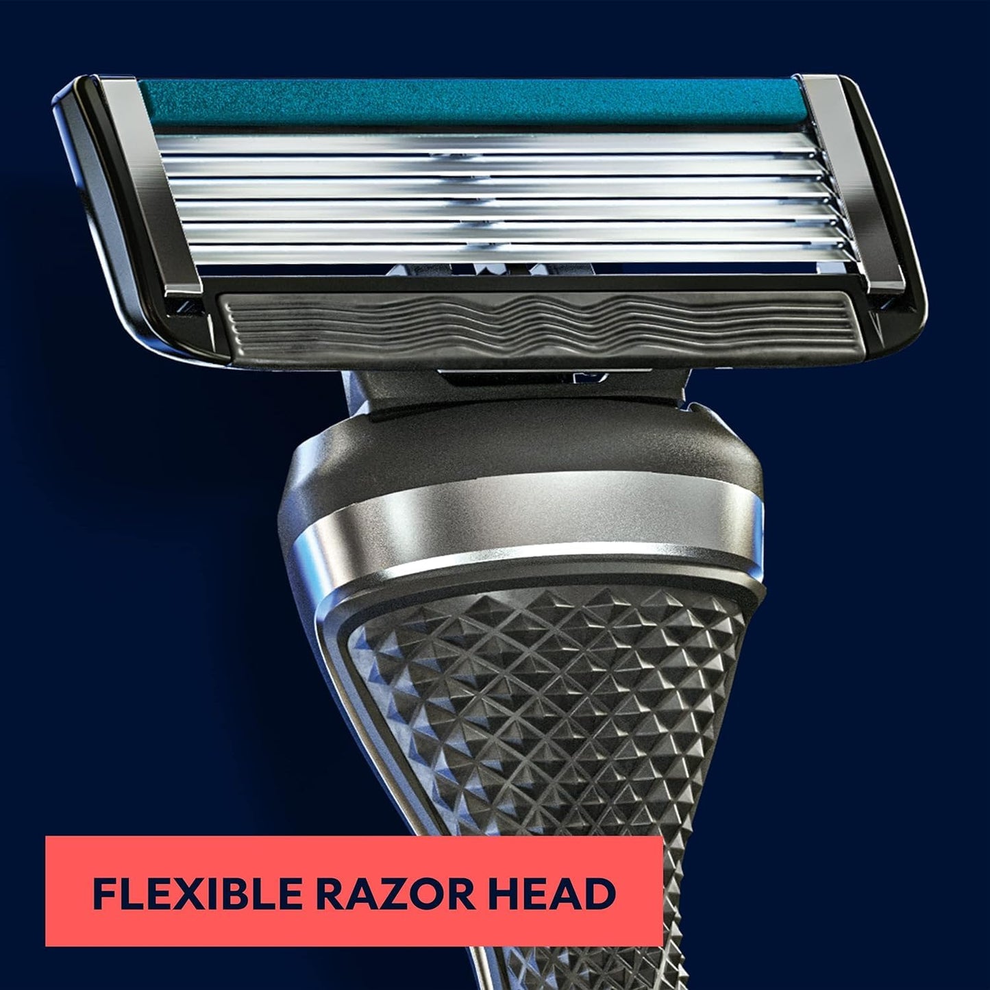 Dollar Shave Club | 6 Blade Razor Refills (8 Pack) | 6 Stainless Steel Blades for a Close & Comfortable Shave, 1 One Wipe Charlies