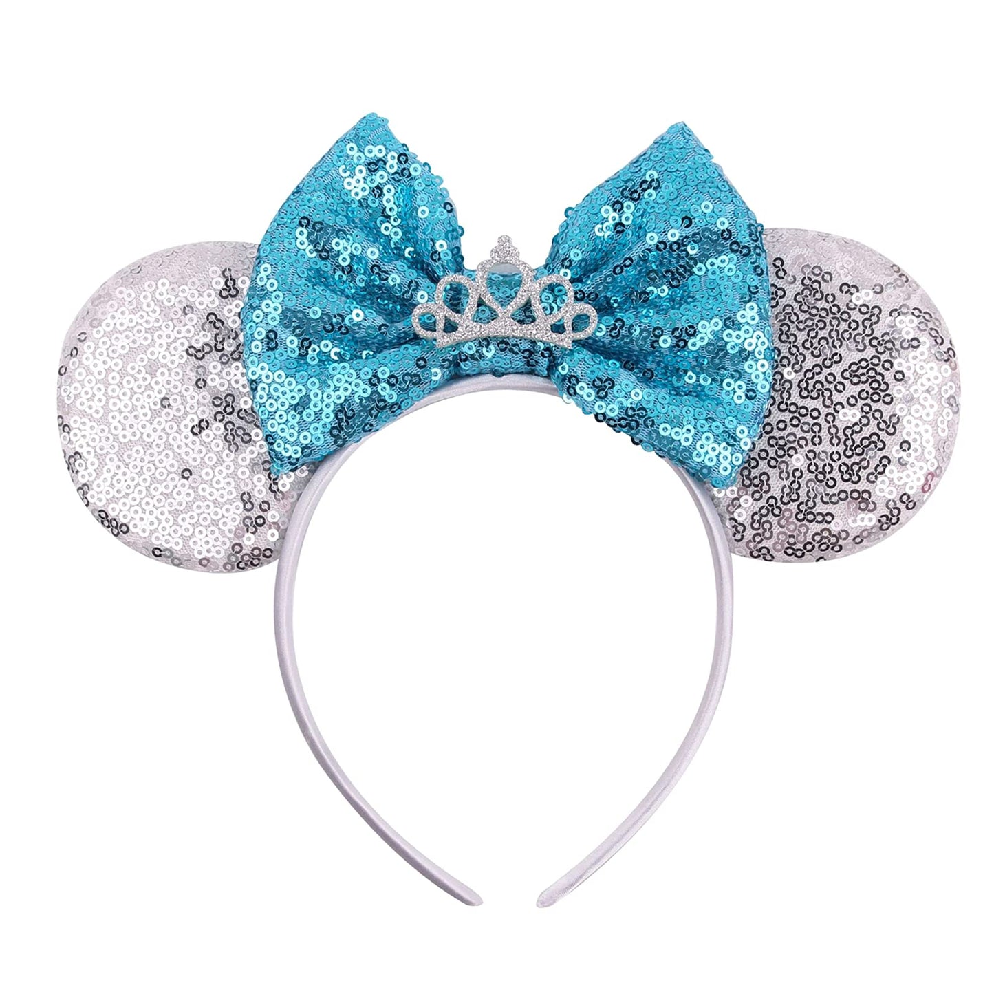 JOYFISCO Mouse Ears Headbands Shiny Bow Mouse Ears Headband Glitter Party Princess Decoration Cosplay Costume for Women Girls