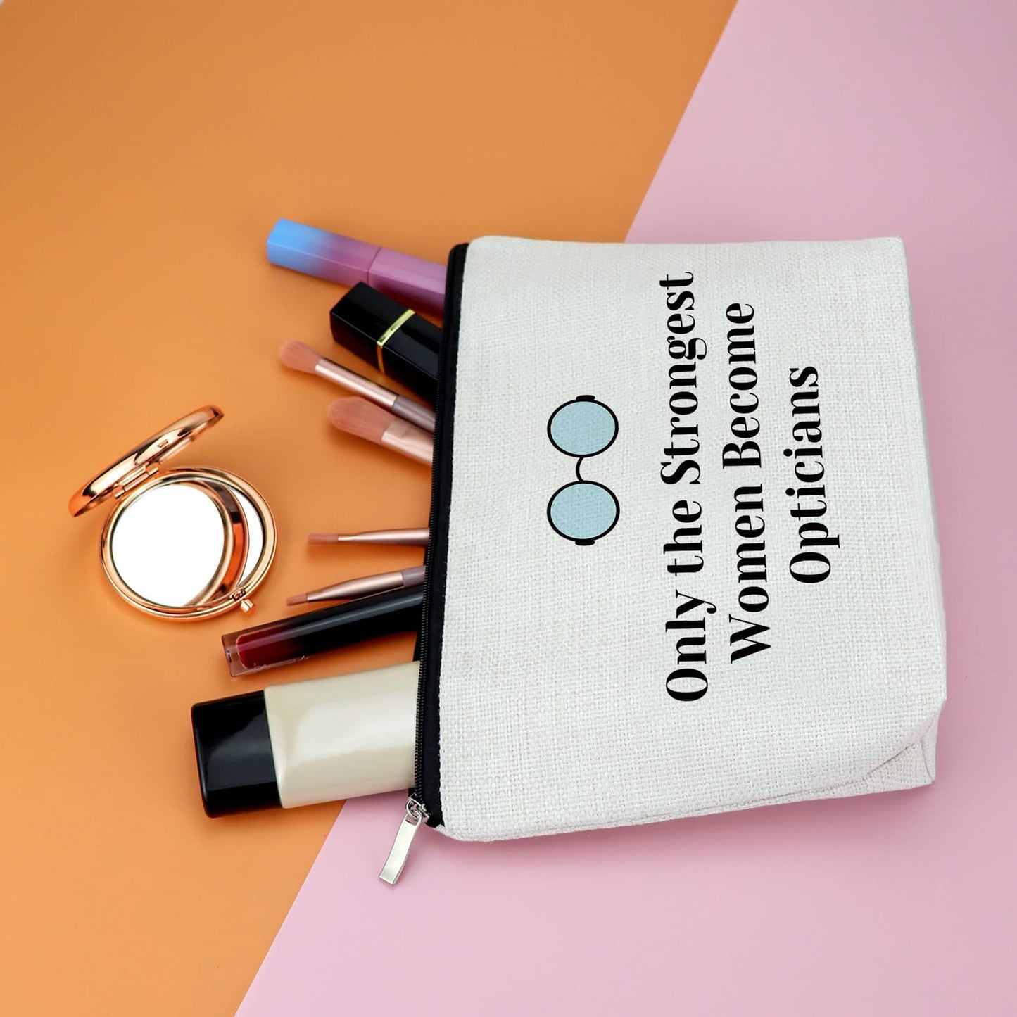 Thank You Gift for Optometrist Opticians Makeup Bag Gift for Eye Doctor Female Optometrist Graduation Thanksgiving Christmas Labor Day Gifts for Eye Doctor Ophthalmologist Assistant Travel Pouch