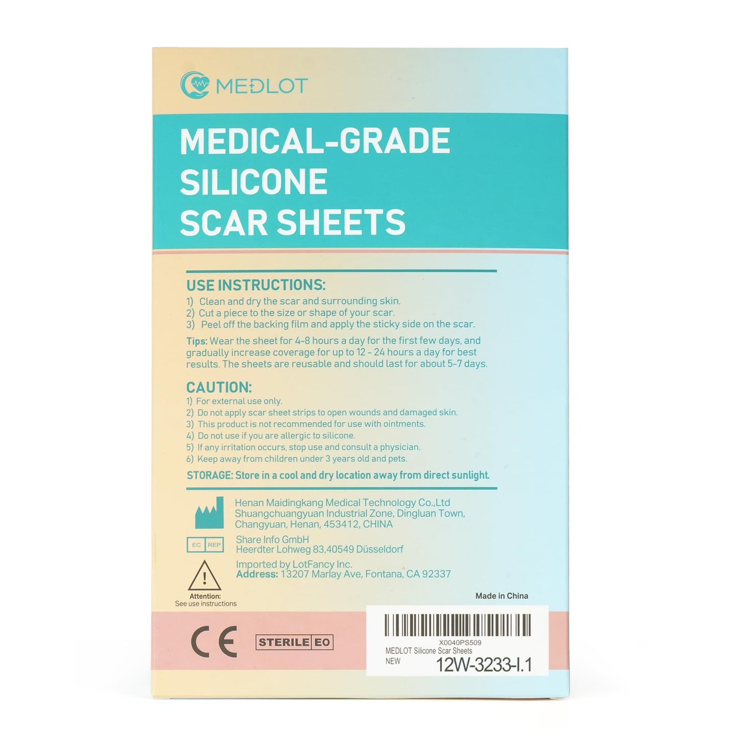 MEDLOT Silicone Scar Sheets, Large 10Pcs 4” x 7” Each, Medical Silicone Tape for Scar Treatment, Scar Patches for C-Section, Keloid Bump, Stretch Marks, Burn, Acne, Surgical Scar Removal