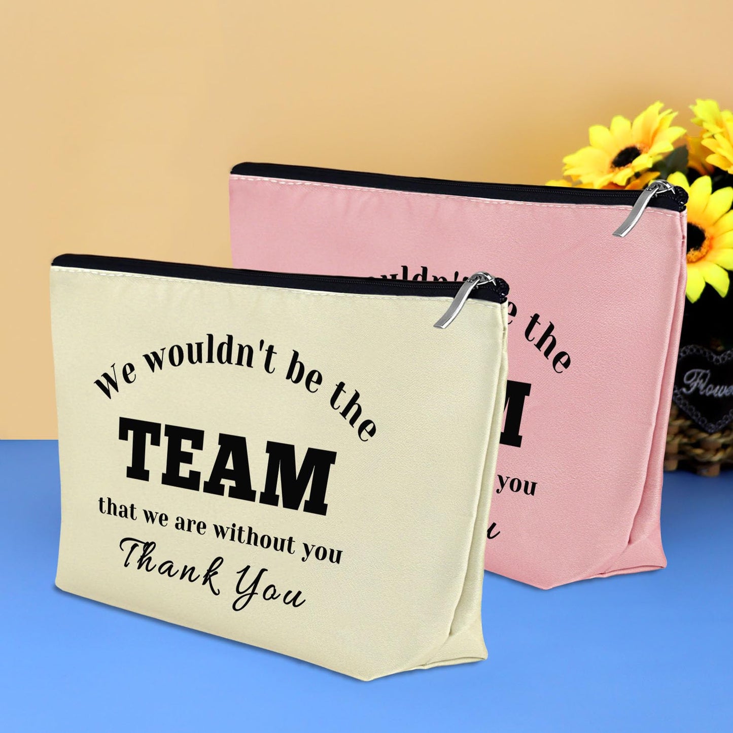 Boss Gift Appreciation Gift for Coach Makeup Bag Team Leader Supervisor Thank You Gift Cosmetic Bag Colleague Coworker Leaving Going Away Retirement Gift Thanksgiving Birthday Gift for Leader Boss