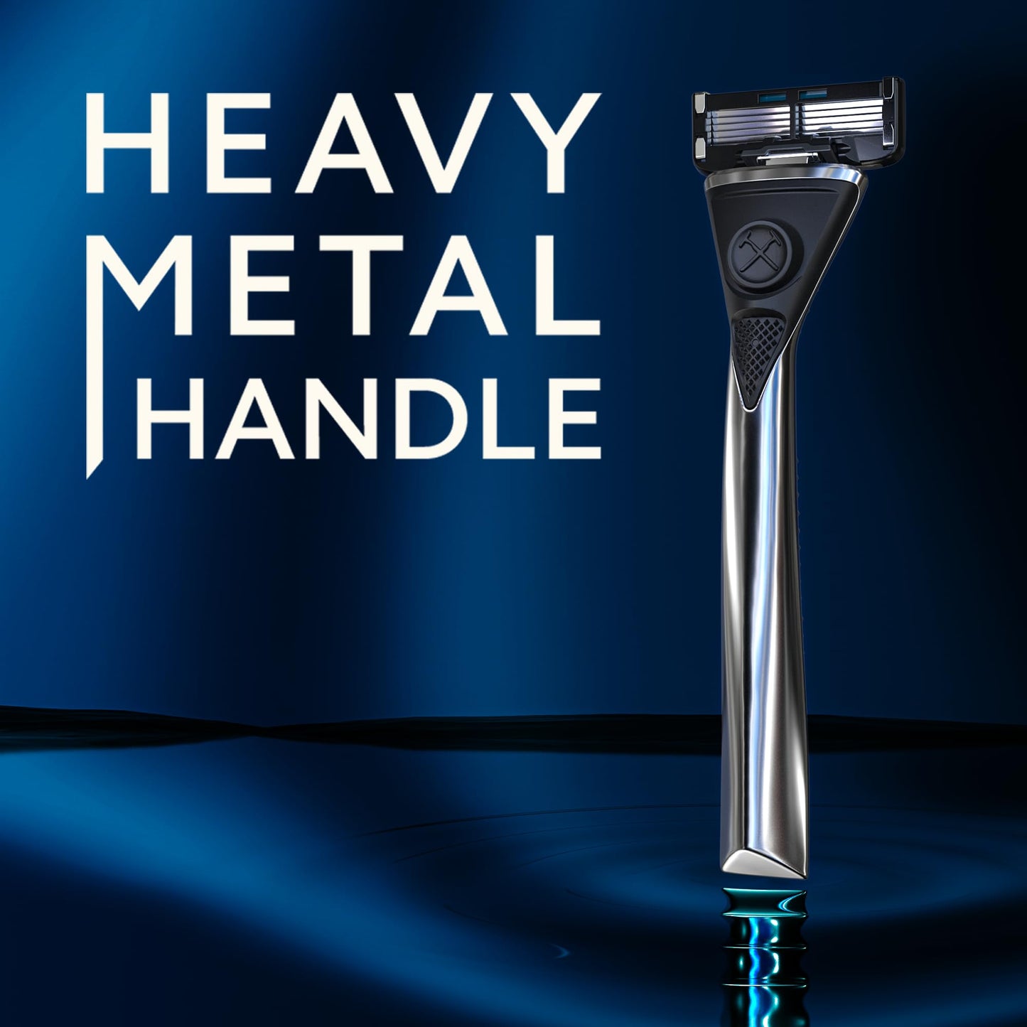 Dollar Shave Club | Heavy Metal Handle Shave Set with Shave Butter | 4 Extra Close Refill Cartridges, 1 Heavy Metal Handle, 1 Shave Butter 3 ounce