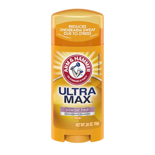 Arm & Hammer Ultramax Deodorant & Antiperspirant - Powder Fresh, 2.60 oz (Pack of 8)