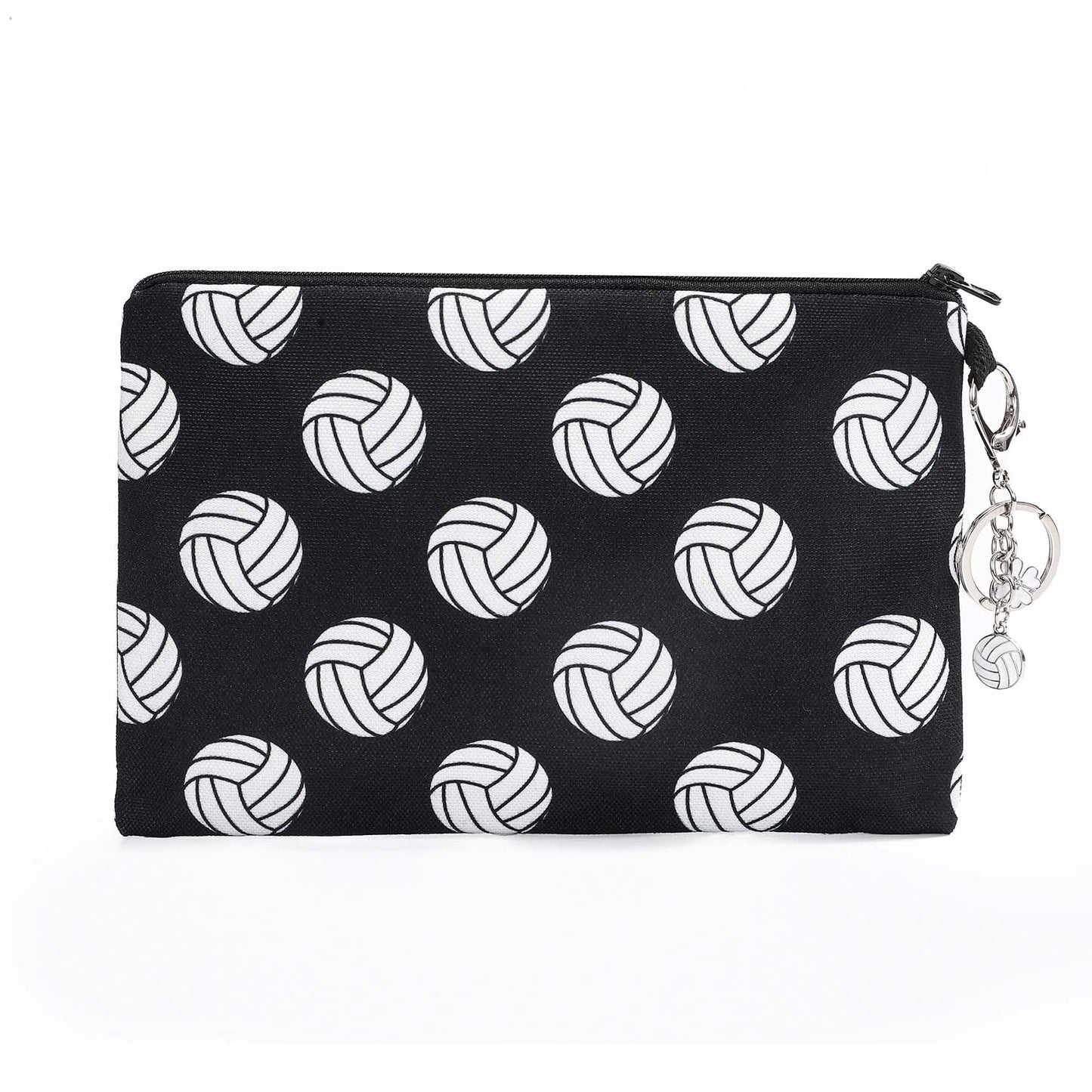 Jom Tokoy Makeup Bag Volleyball Gifts Zipper Pouch Travel Accessories Cosmetic Organizer Sports (Volleyball-b)