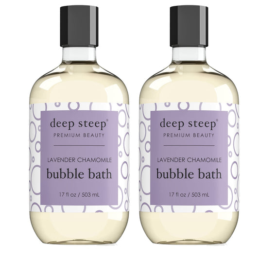 Deep Steep Bubble Bath, 17 Ounce (Pack of 2) (Lavender Chamomile)