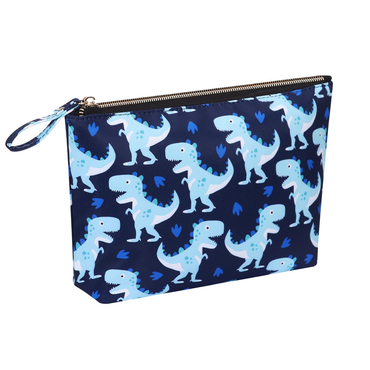 HAWEE Travel Cosmetic Bag Anti-water Makeup Case Small Pouch Gift Women, Dinosaur