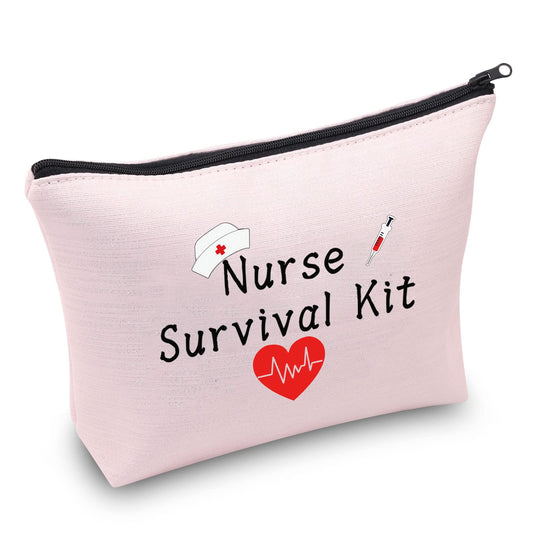 PXTIDY Nurse Gifts Nurse Survival Kit Cosmetic Bag Nurse Bag Nursing Gift Nurse Student Graduation Gift (pink)