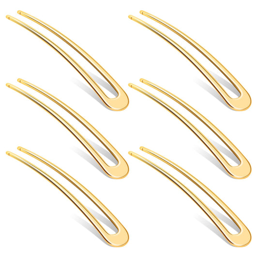 6 Pack U Shaped Hair Pins,Sublaga French Hair Pins Metal French U Pins Vintage Hair Fork Hair Pin for Buns Women Girls Hairstyle Accessories