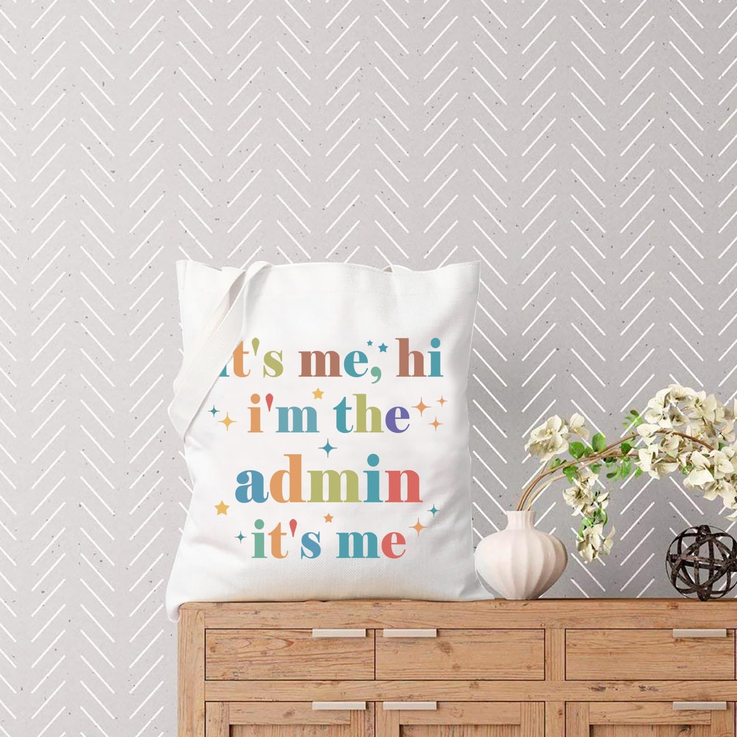 TSOTMO Admin Gift It's Me, Hi I'm The Admin It's Me Bag Coordinator Administration Office Receptionist Admin Secretary (admin tote)