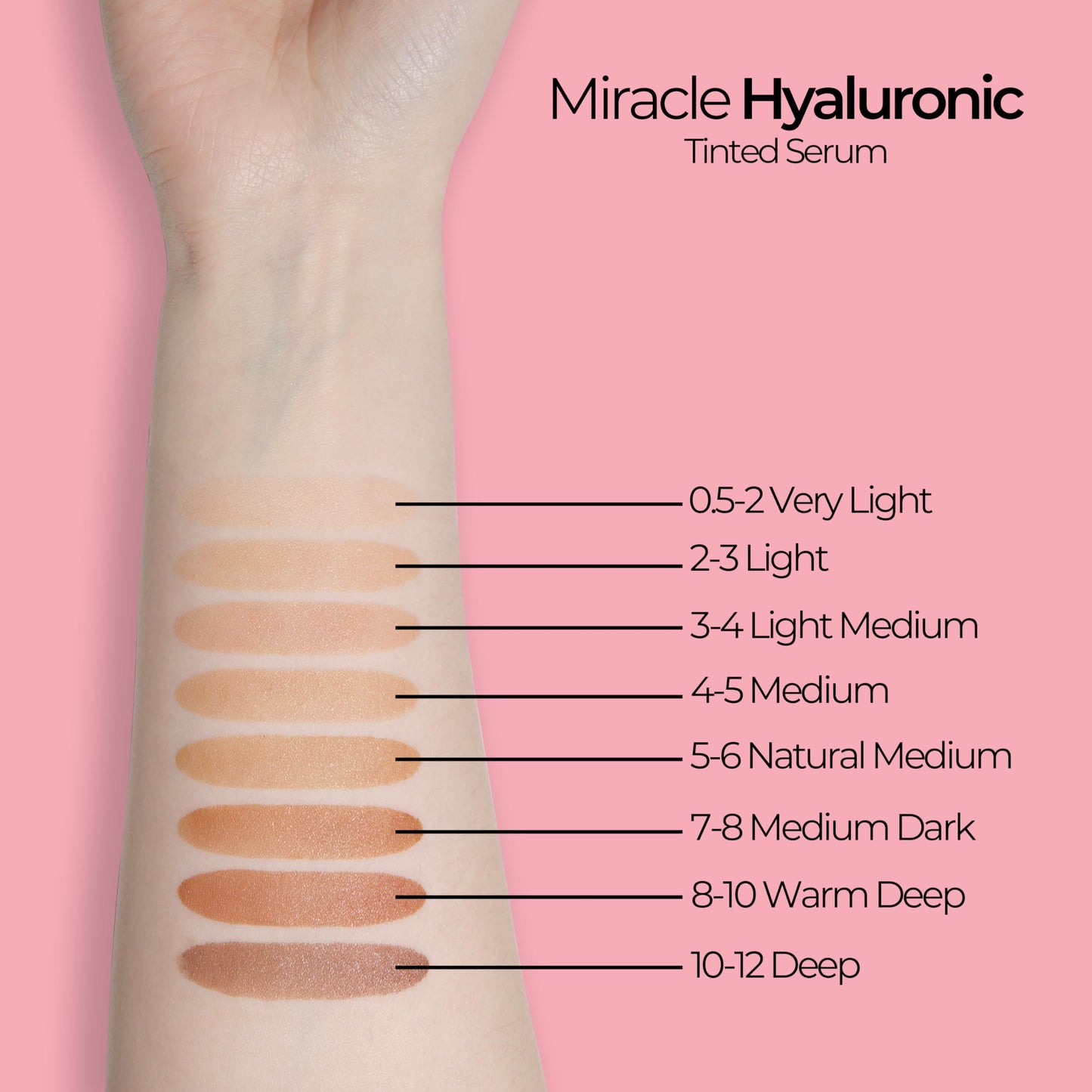 MCoBeauty Miracle Hyaluronic Tinted Serum, 4-5 Medium, Hydration & Glow for Radiant Skin, Vegan, Cruelty Free Cosmetics