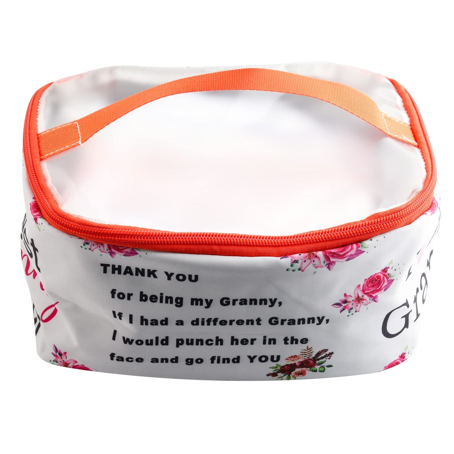 PXTIDY Granny Gift Grandma Makeup Bag Thank You For Being My Granny Cosmetic Bag Best Granny Ever Gift Grandmother Travel Bags Gran Grannie Gifts (Cosmetic Organizer LT)