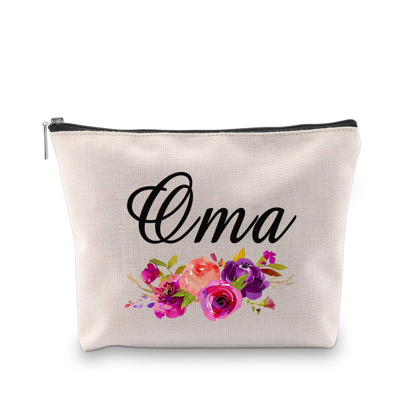 GJTIM Oma Gift Oma Makeup Bag Travel Toiletry Bag Grandma Birthday Gift Mother's Day Gift for Oma (Oma Bag)