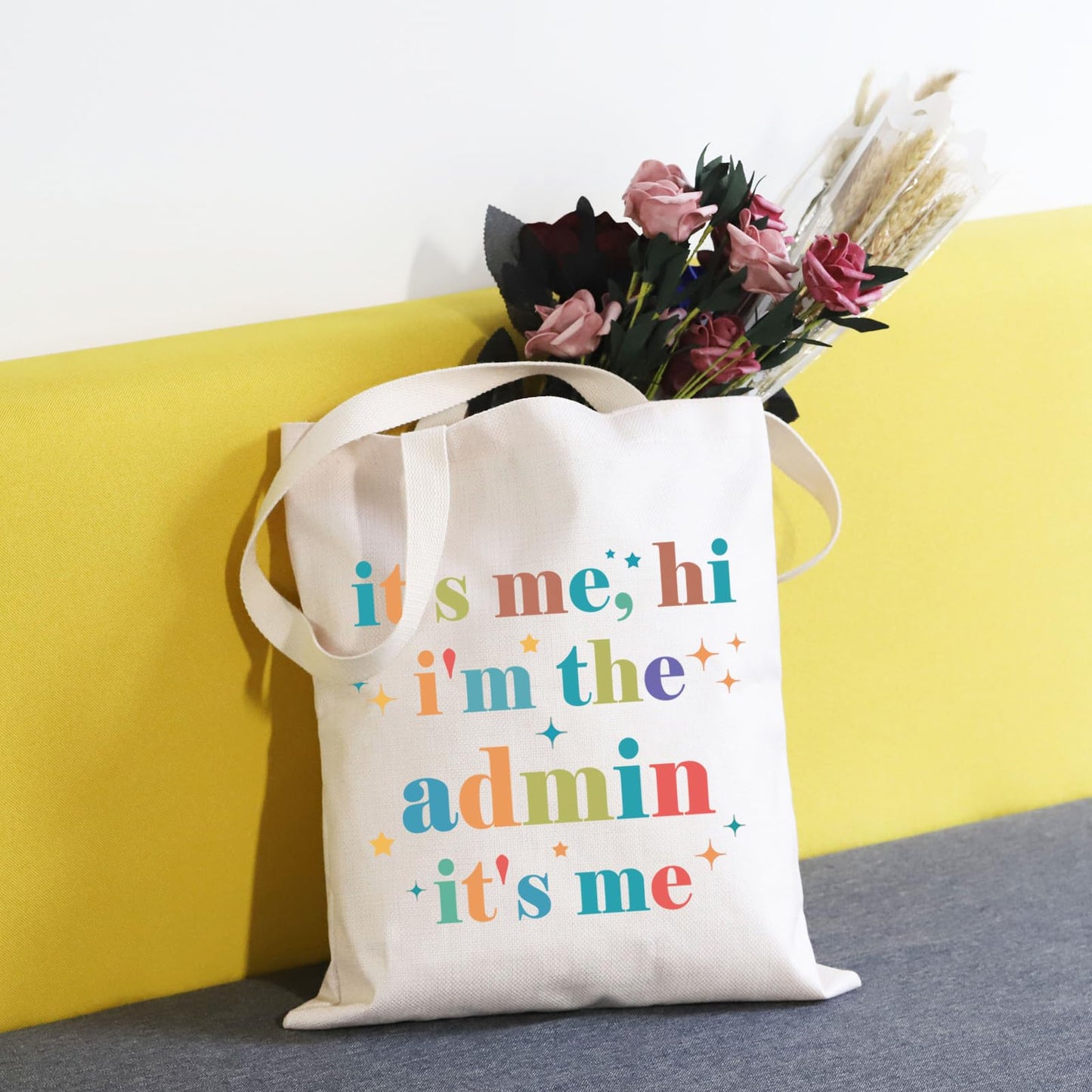 TSOTMO Admin Gift It's Me, Hi I'm The Admin It's Me Bag Coordinator Administration Office Receptionist Admin Secretary (admin tote)