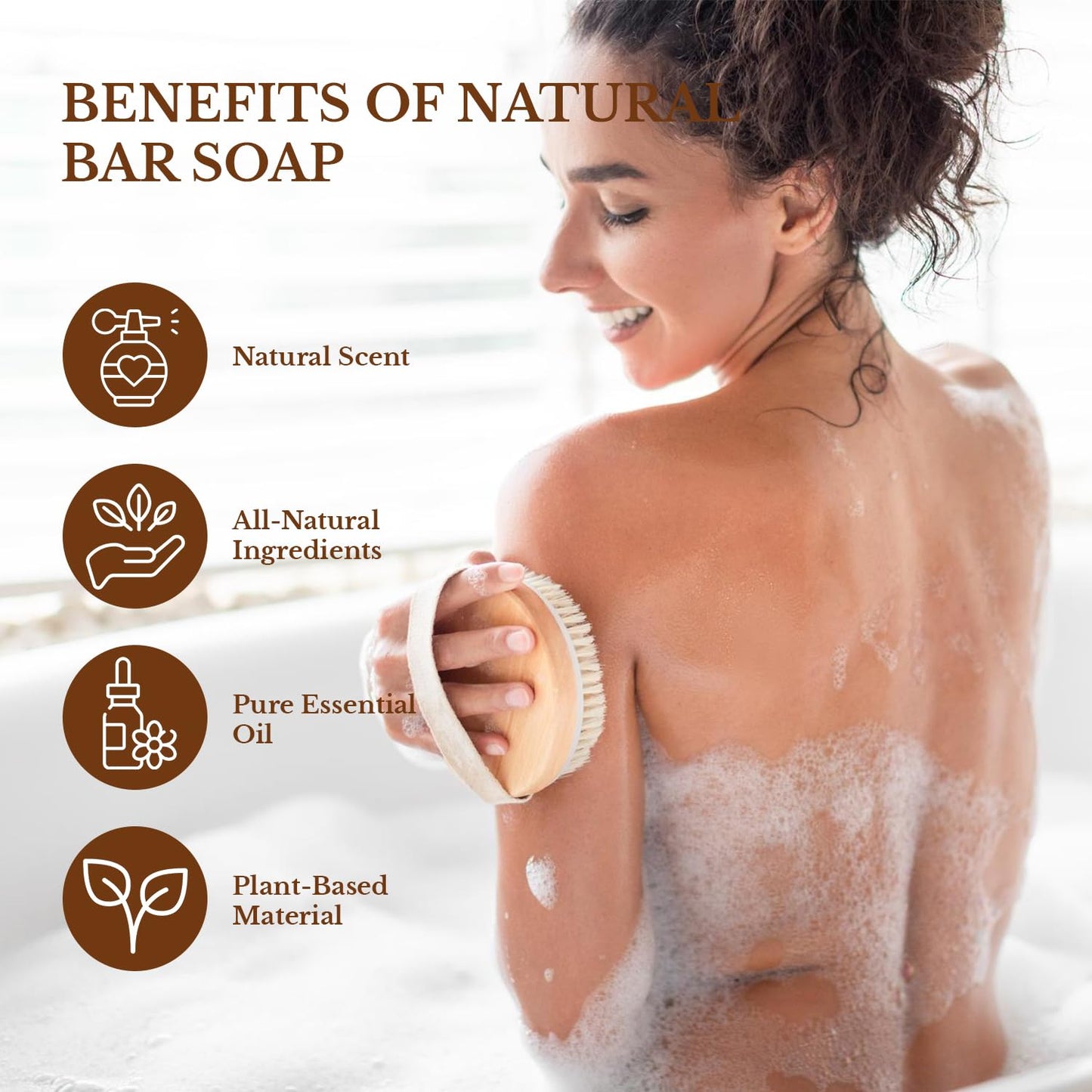 Lactosoapcillus Probiotic Bar Soap - Natural and Vegan - Plant-Based Materials - Frankincense,Tea Tree +Lavender - No Artificial Fragrance - Mature Skin Natural Ingredients Without Any Harsh Chemicals