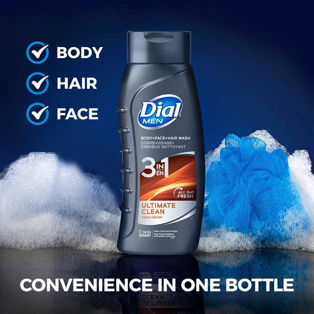 Dial for Men Body Wash, Hair + Body, 16 Fl. Oz - 2 pk