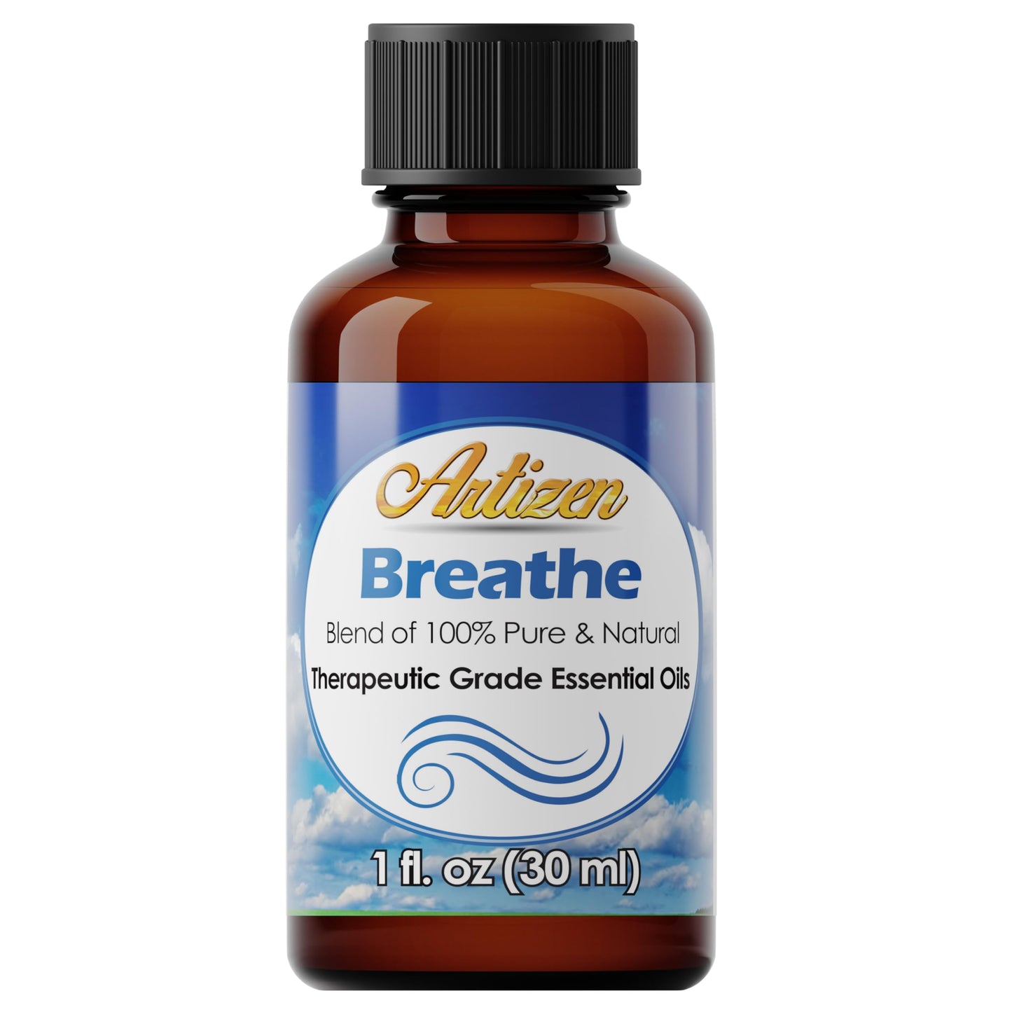 Artizen Breathe Blend Essential Oil (100% Pure & Natural - Undiluted) Therapeutic Grade - Huge 1oz Bottle - Perfect for Aromatherapy, Relaxation, Skin Therapy & More! - Breathe Essential Oil Diffuser