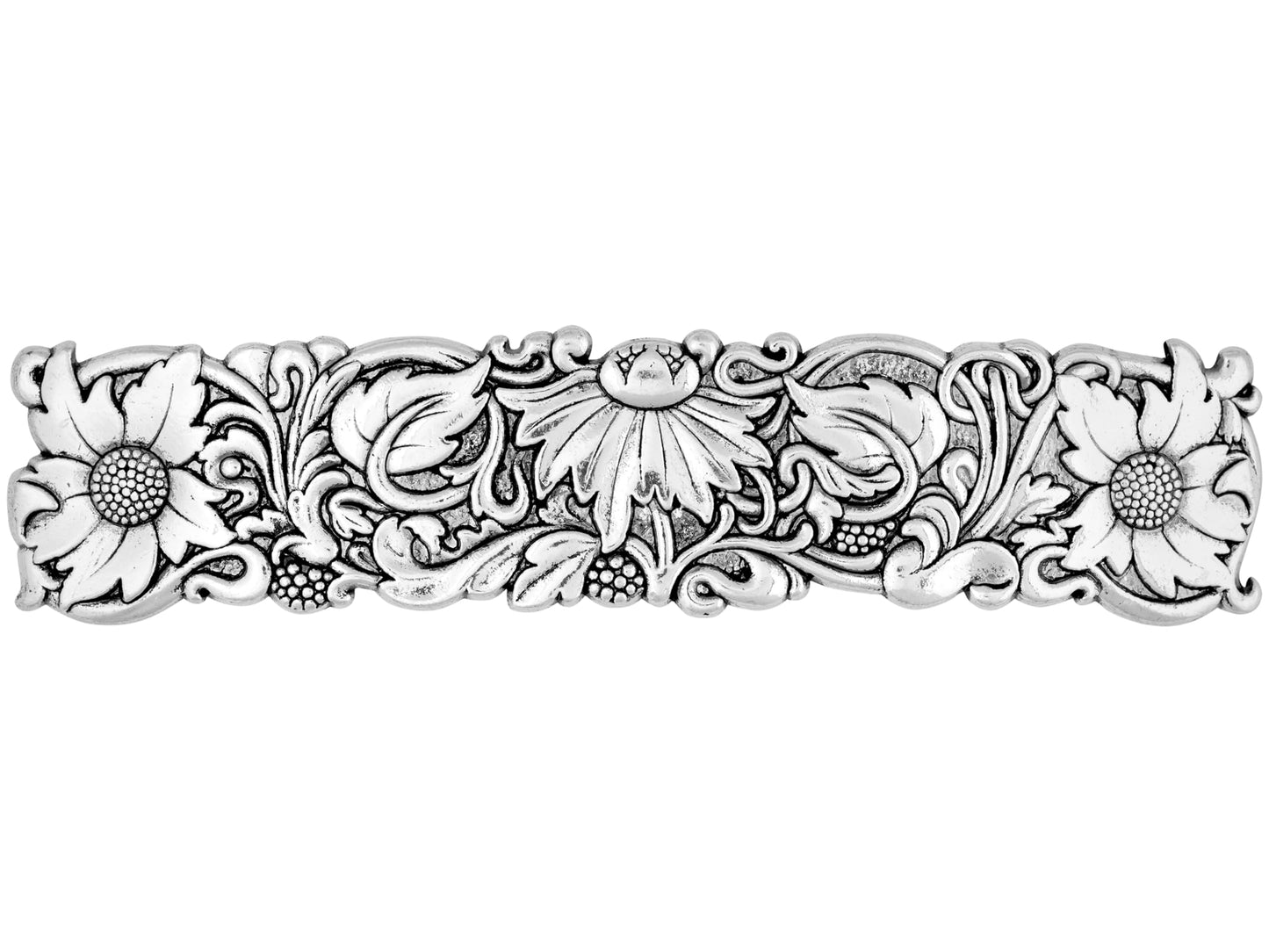 HAQUIL Vintage Flower Rectangular Hairclip, Hair Clip Vintage Viking Celtic Knot Protection Hair Clip, Barrettes Gift for Women Girl Viking Hair Accessories