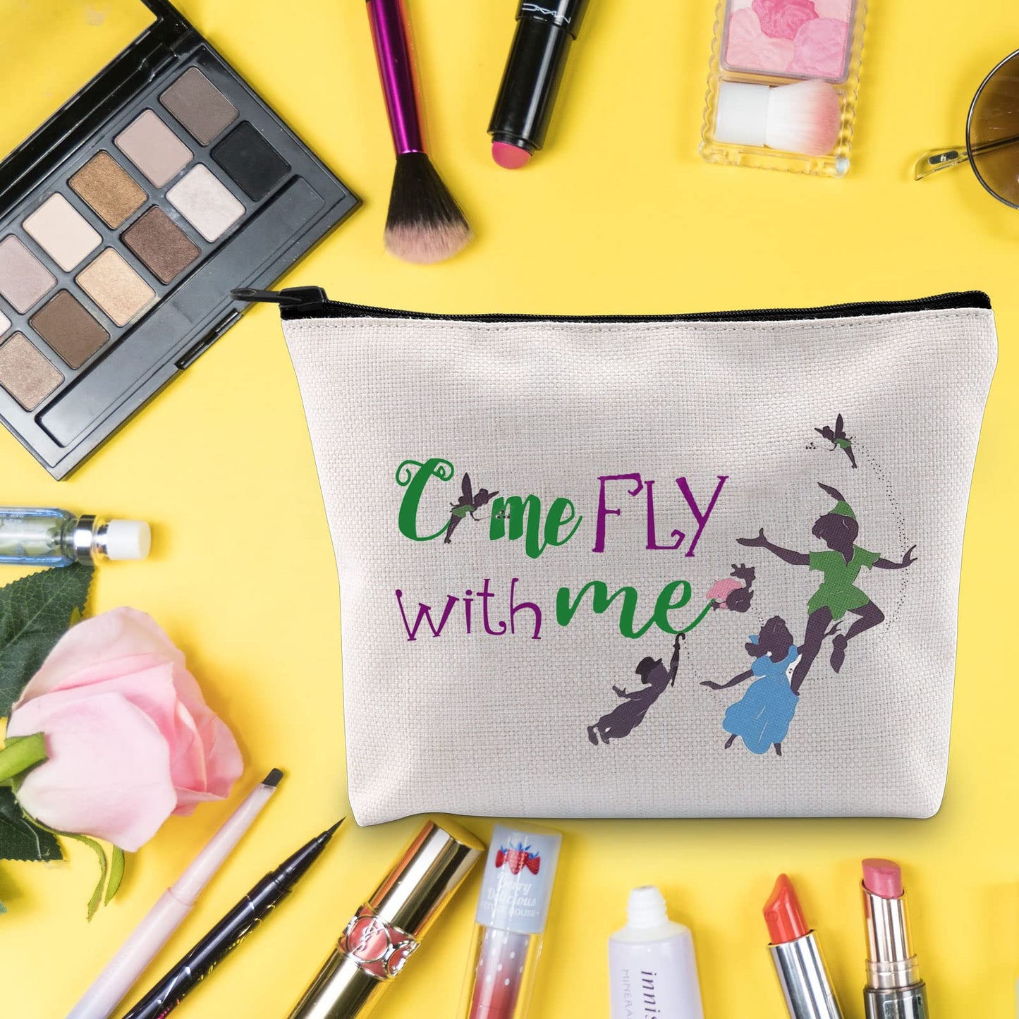 LEVLO Pan Fans Cosmetic Bag Pan Movie Fans Gift Come Fly With Me Makeup Zipper Pouch Bag (Come Fly With Me)