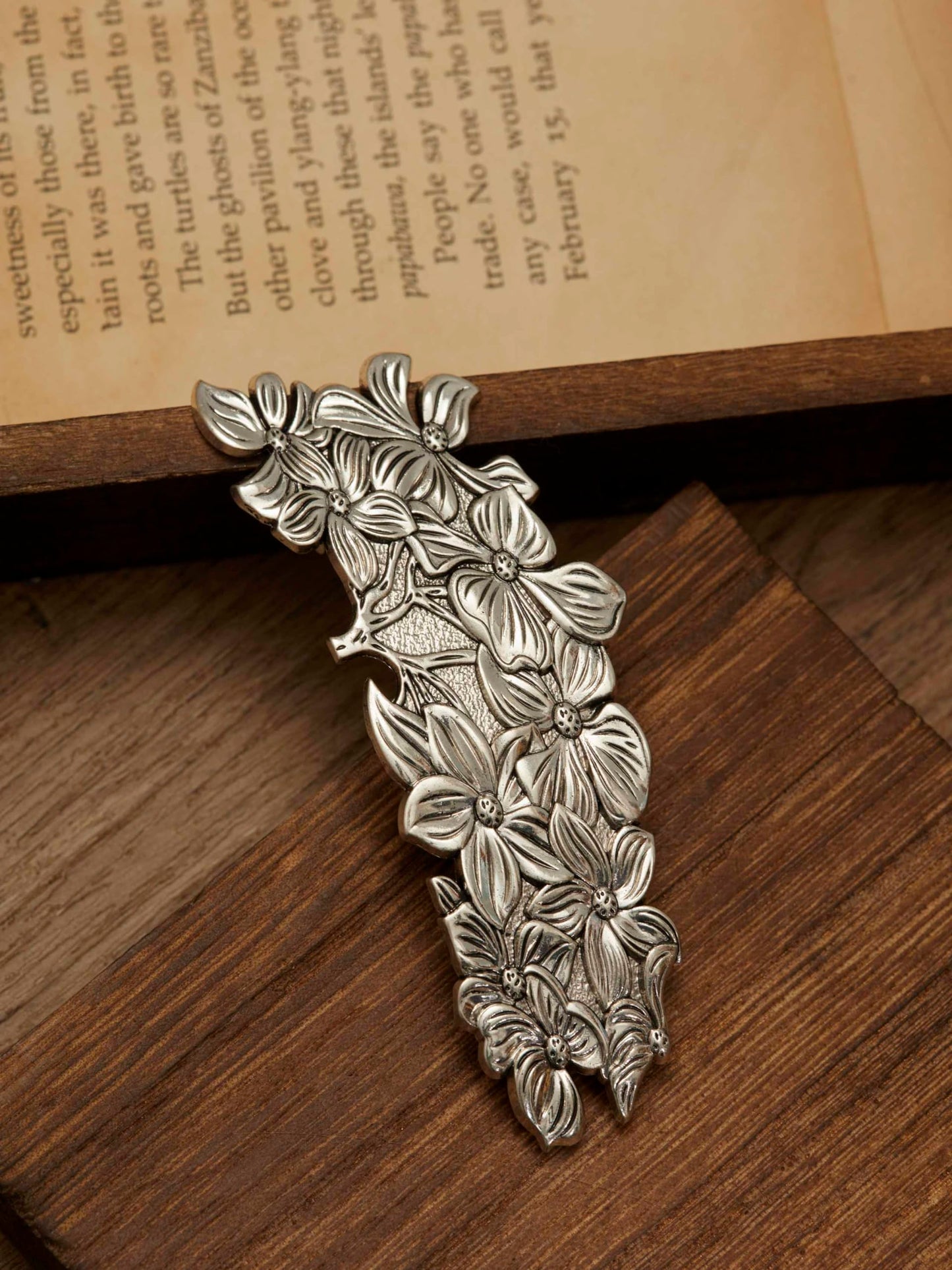 HAQUIL Flower Bloom Vintage Hair Clip, Vintage Viking Celtic Knot Protection Hair Clip Barrettes Gift for Women Girl Viking Hair Accessories