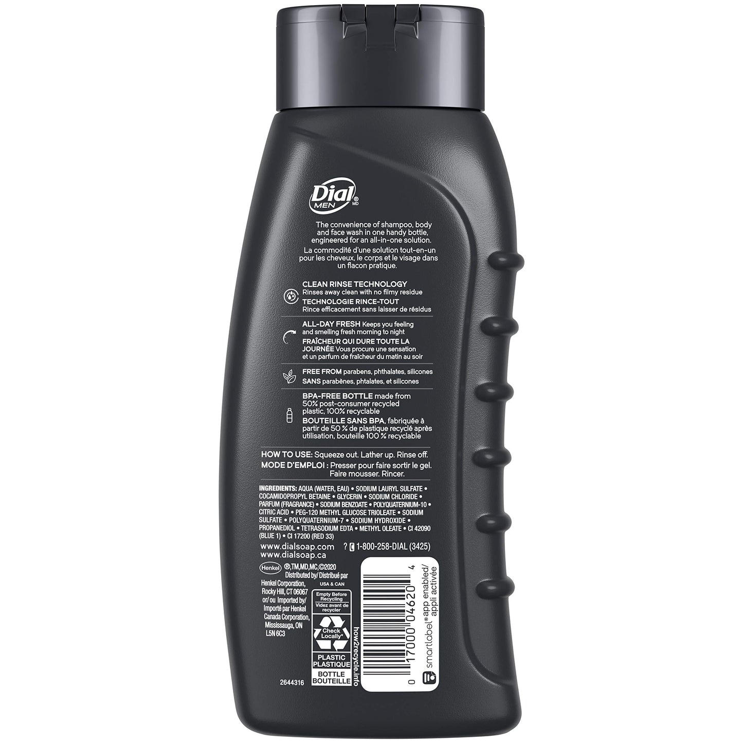 Dial for Men Body Wash, Hair + Body, 16 Fl. Oz - 2 pk